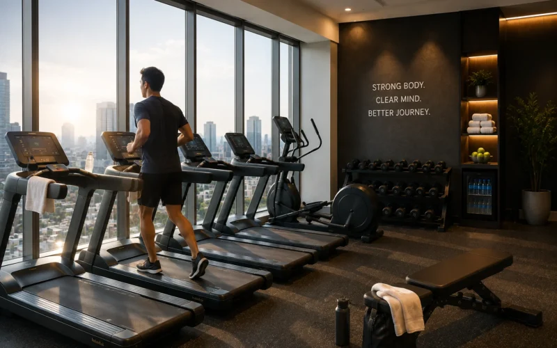 benefits of using a hotel gym while traveling